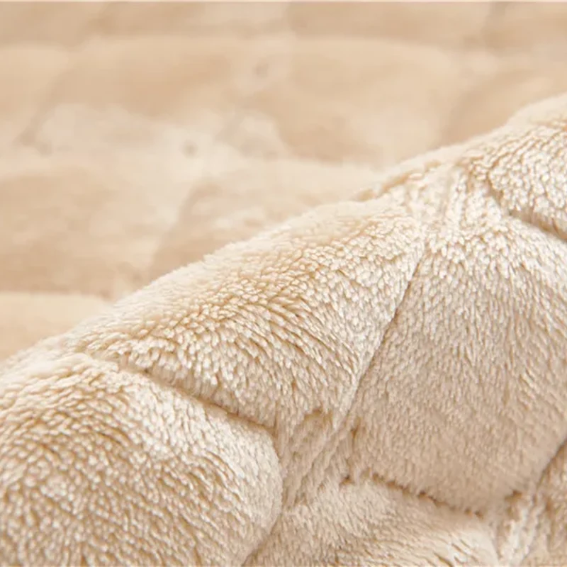 Housse pour fauteuil et canapé relax velours flanelle avec poches intégrées