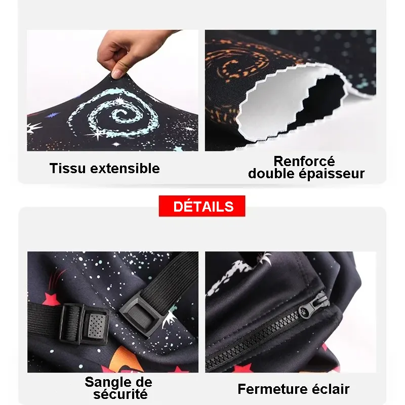 Housse de protection pour valise à roulette cabine ou XL - 20 motifs imprimés