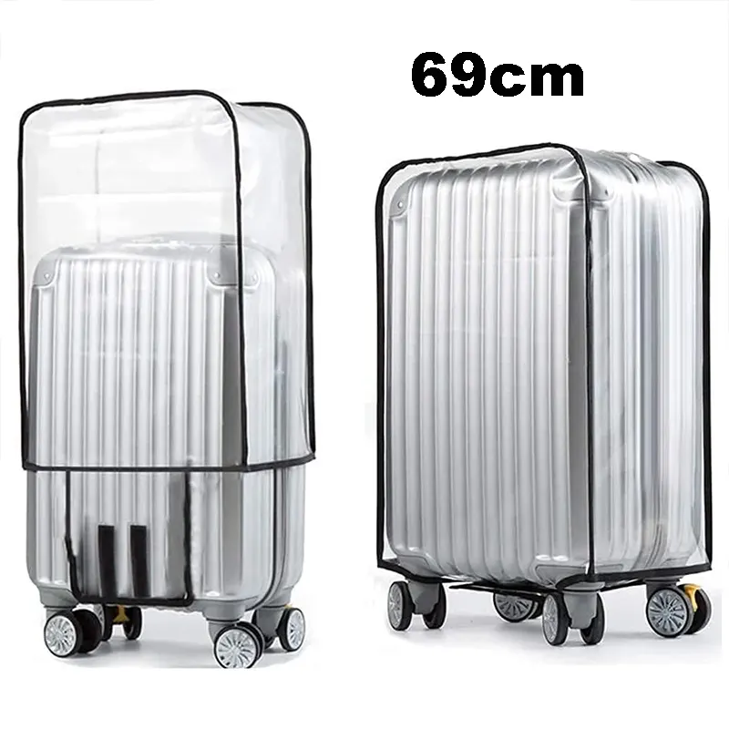 Housse de protection pour valise à roulette transparente et imperméable