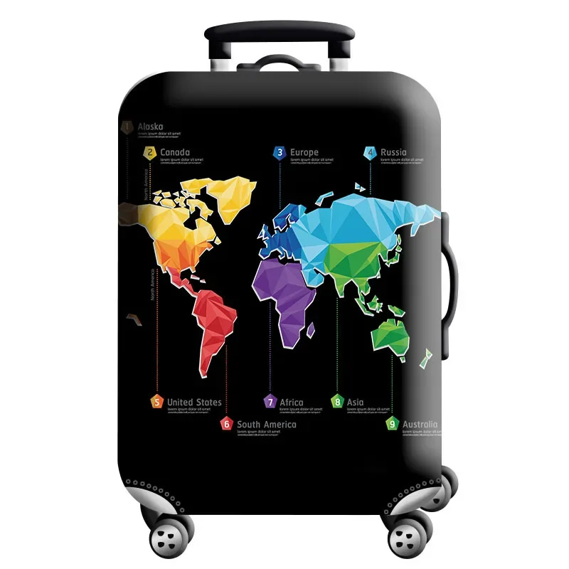 Housse de protection pour valise à roulette cabine ou XL - 20 motifs imprimés
