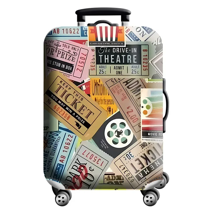 Housse de protection pour valise à roulette cabine ou XL - 20 motifs imprimés