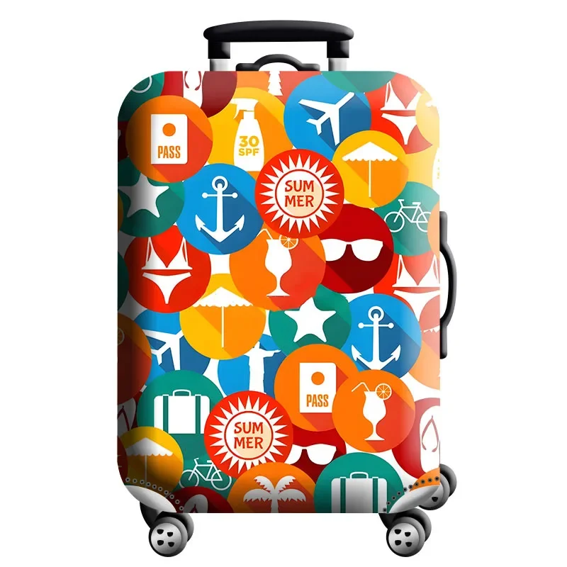 Housse de protection pour valise à roulette cabine ou XL - 20 motifs imprimés