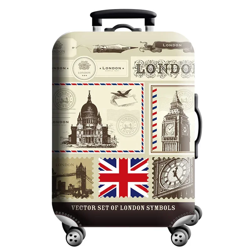 Housse de protection pour valise à roulette cabine ou XL - 20 motifs imprimés