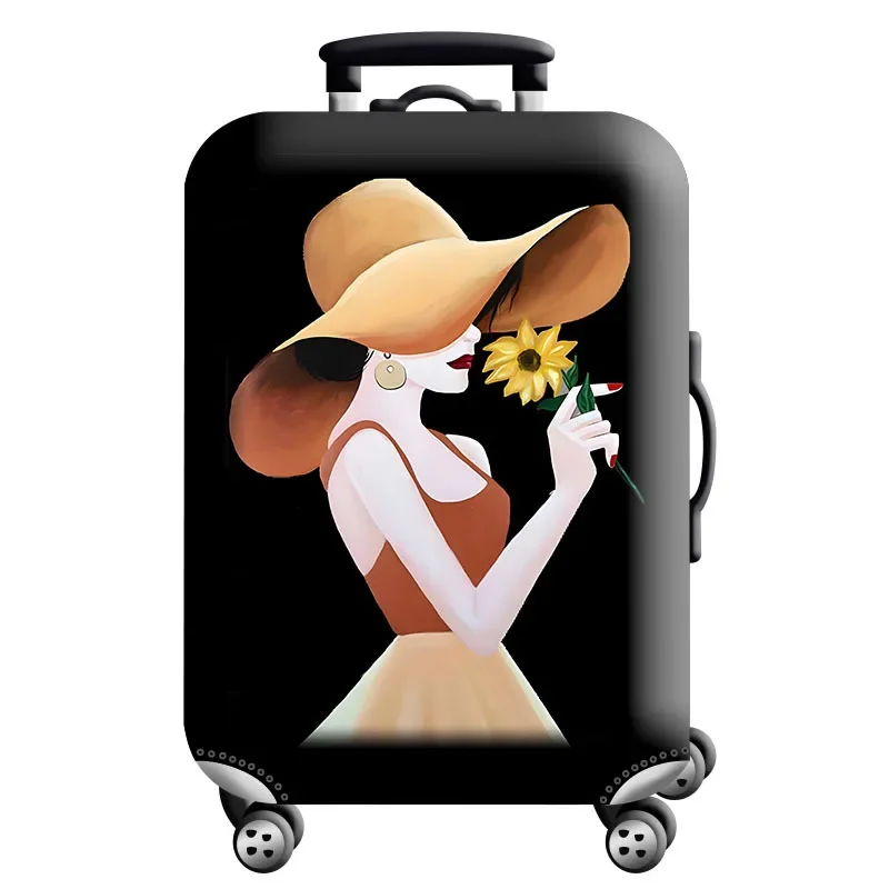 Housse de protection pour valise à roulette cabine ou XL - 20 motifs imprimés