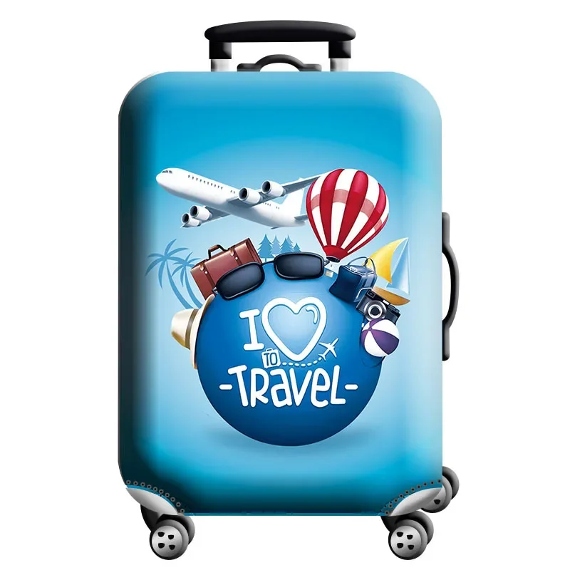 Housse de protection pour valise à roulette cabine ou XL - 20 motifs imprimés