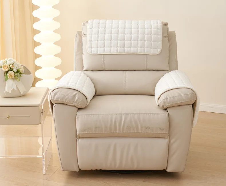 Pad antidérapant de protection pour fauteuil et canapé - velours capitonné