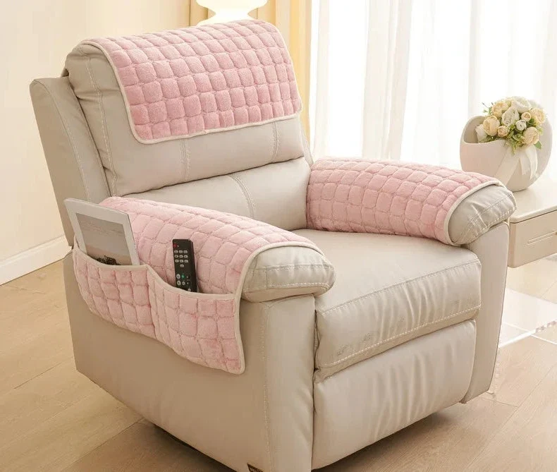 Pad antidérapant de protection pour fauteuil et canapé - velours capitonné