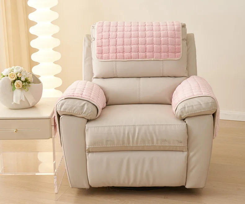 Pad antidérapant de protection pour fauteuil et canapé - velours capitonné