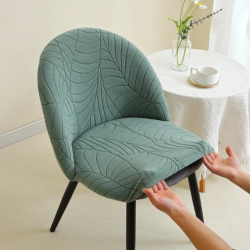 Housse pour chaise Mauricette texture feuille d'hibiscus