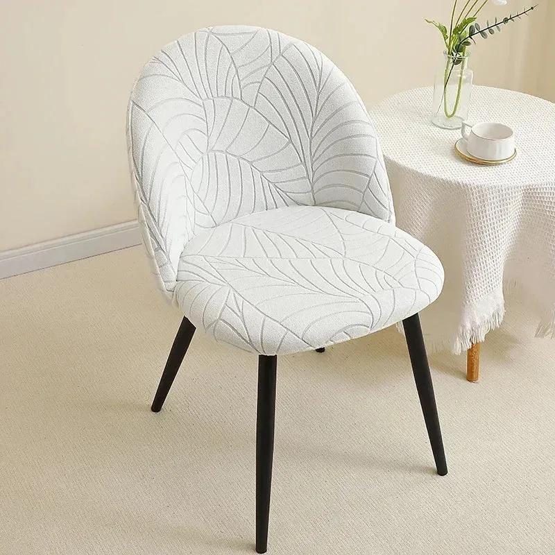 Housse pour chaise Mauricette texture feuille d'hibiscus