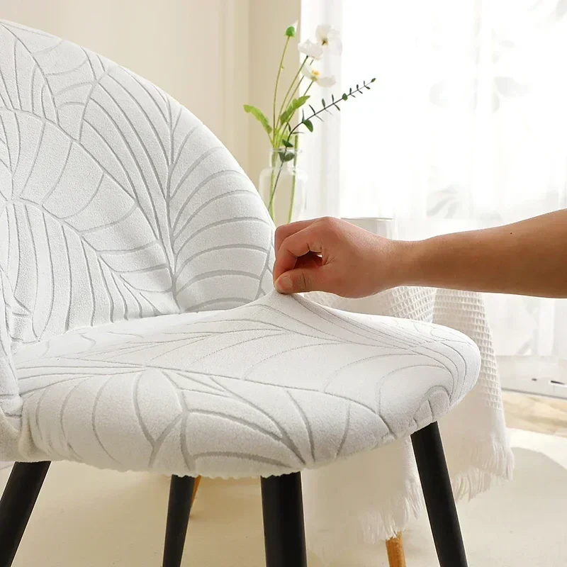 Housse pour chaise Mauricette texture feuille d'hibiscus