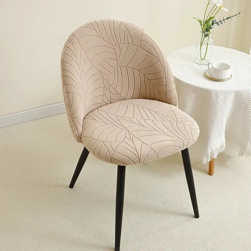 Housse pour chaise Mauricette texture feuille d'hibiscus