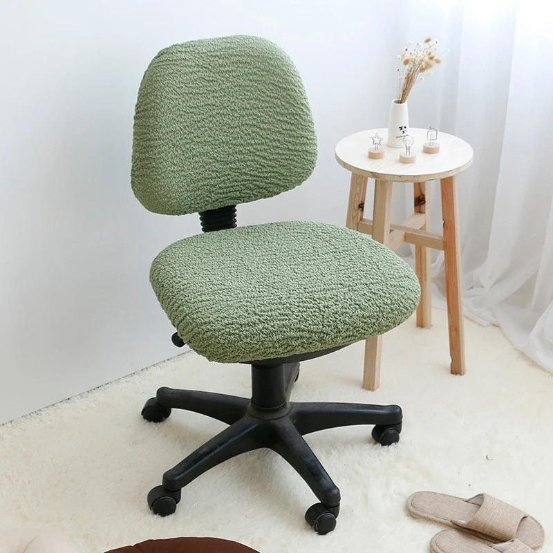 Housse de chaise de bureau extensible moderne contemporaine - 2 pièces dossier et assise