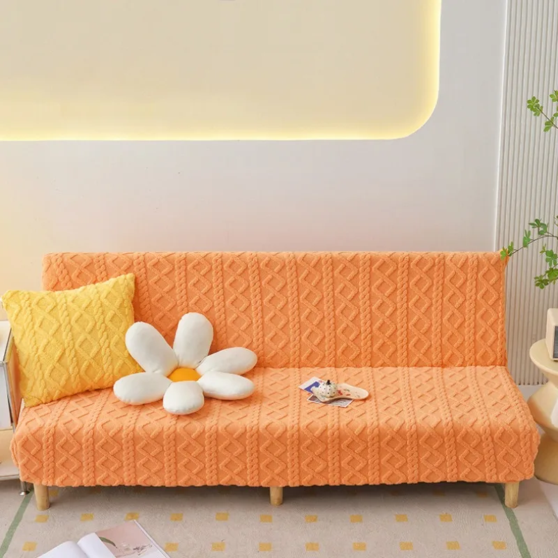 Housse pour canapé-lit, clic-clac, canapé sans accoudoirs chaleur scandinave