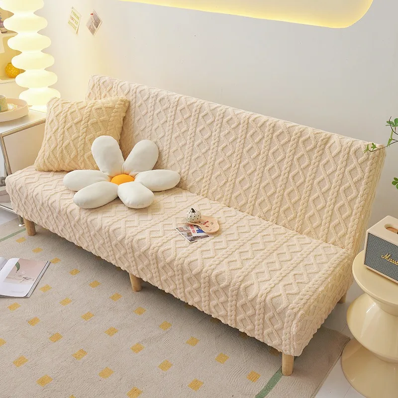 Housse pour canapé-lit, clic-clac, canapé sans accoudoirs chaleur scandinave