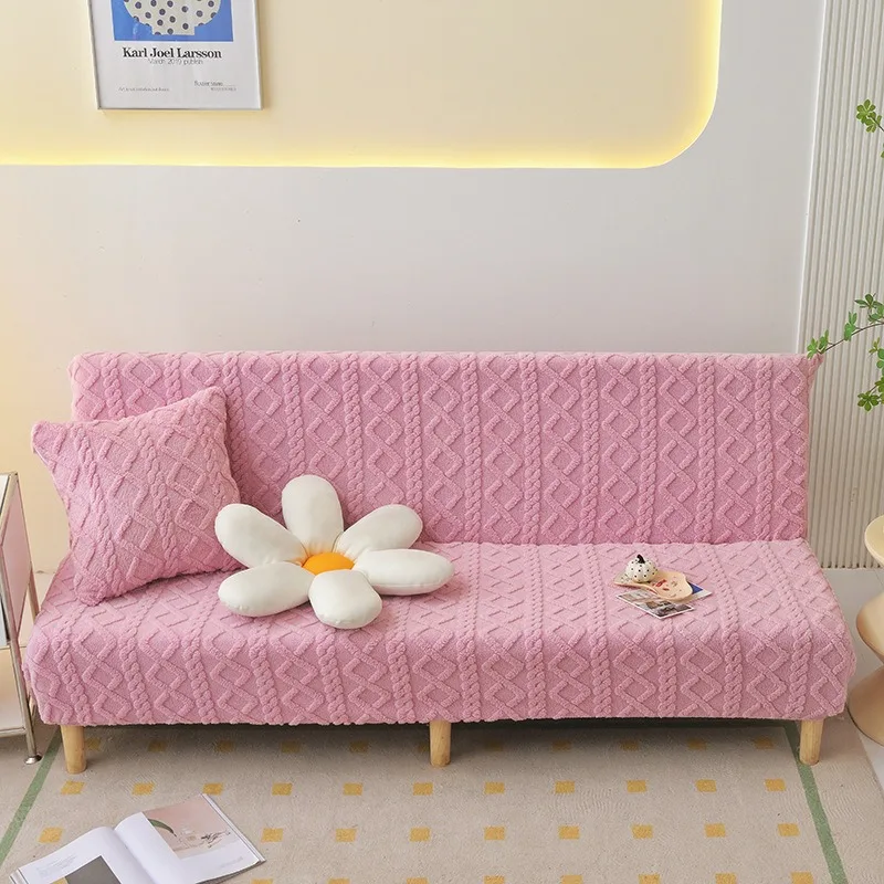 Housse pour canapé-lit, clic-clac, canapé sans accoudoirs chaleur scandinave