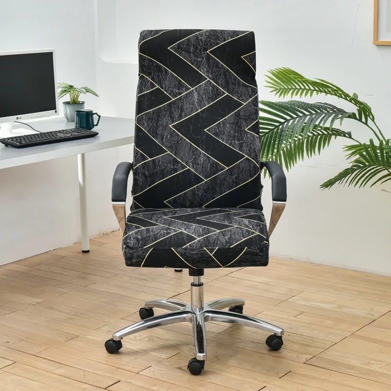 Housse de chaise de bureau extensible - 12 motifs élégants