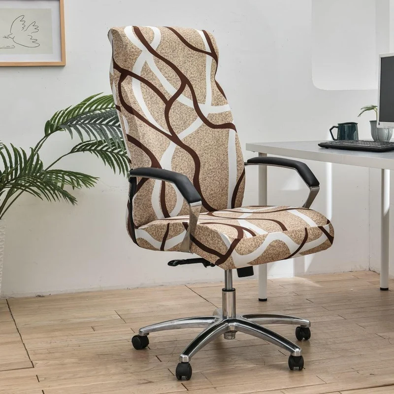 Housse de chaise de bureau extensible - 12 motifs élégants