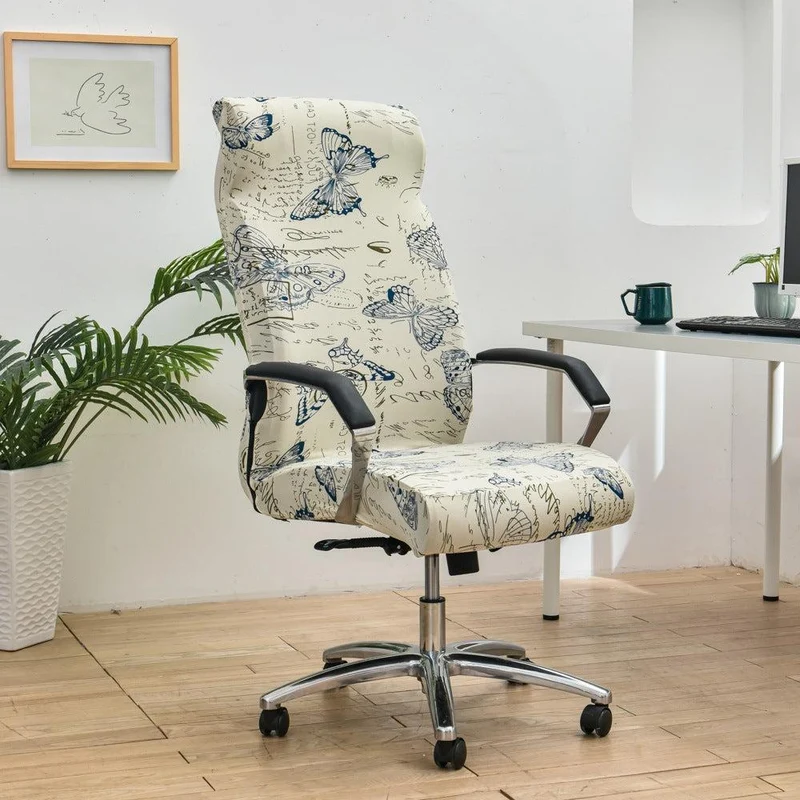 Housse de chaise de bureau extensible - 12 motifs élégants