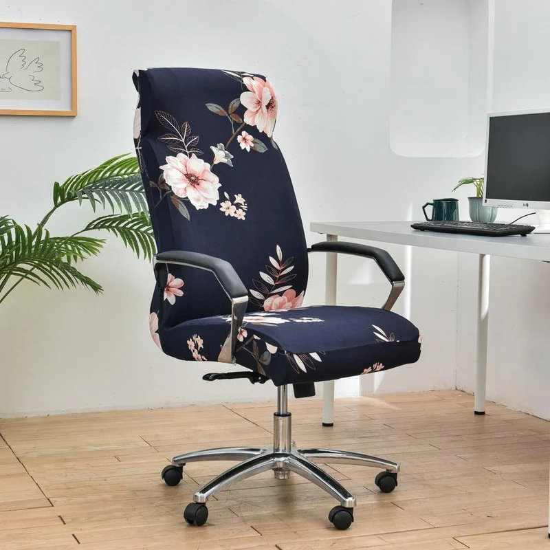 Housse de chaise de bureau extensible - 12 motifs élégants