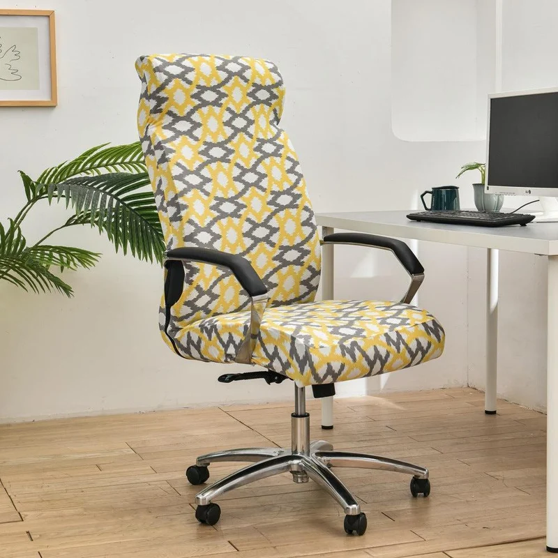 Housse de chaise de bureau extensible - 12 motifs élégants