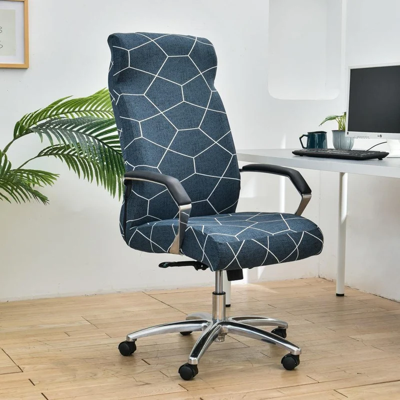 Housse de chaise de bureau extensible - 12 motifs élégants