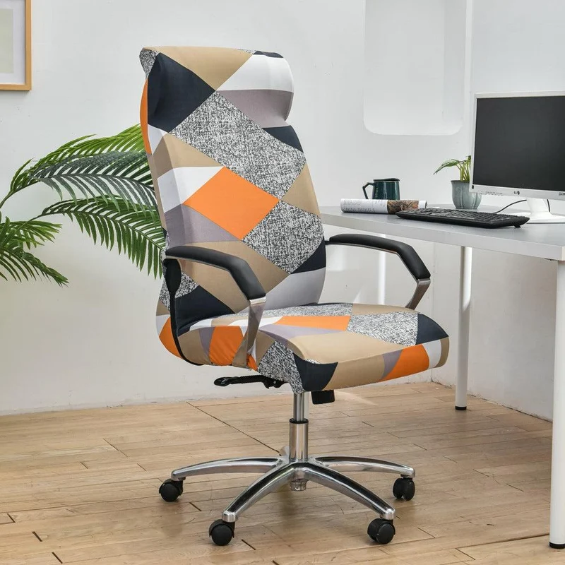Housse de chaise de bureau extensible - 12 motifs élégants