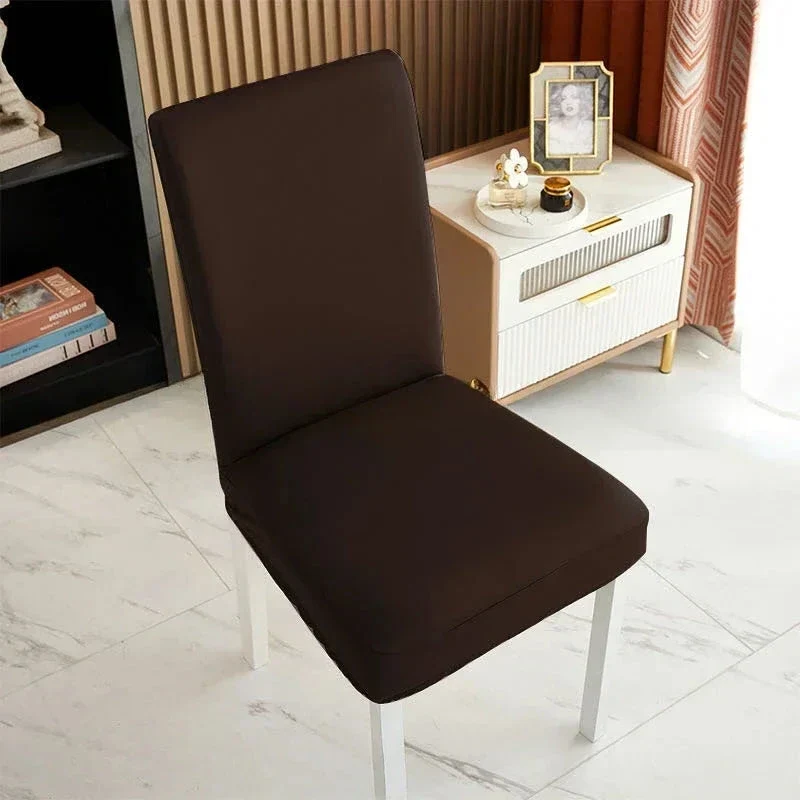 Housse de chaise simili cuir imperméable étanche