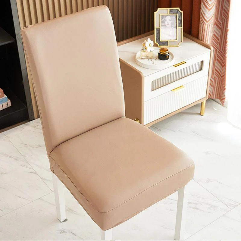 Housse de chaise simili cuir imperméable étanche
