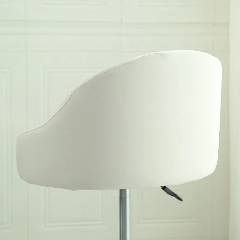 Housse de chaise de bar pivotante petit dossier incurvé et accoudoir lycra - 24 motifs