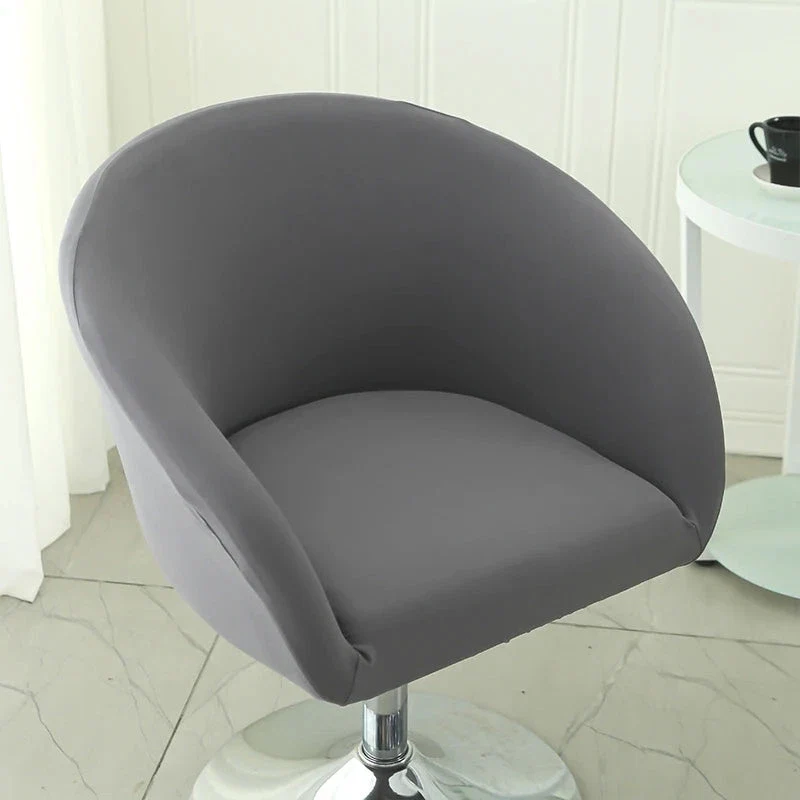 Housse de chaise de bar gabin grand dossier incurvé lycra - 24 motifs