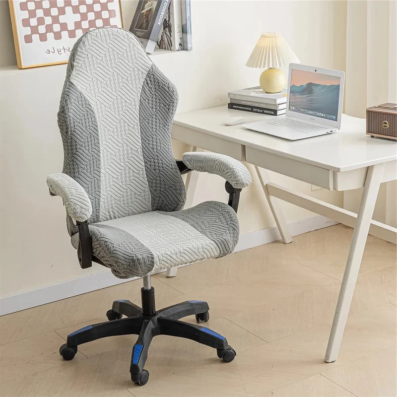 Housse de chaise de bureau extensible nouveau tissu renforcé anti griffes