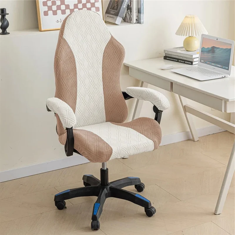 Housse de chaise de bureau extensible nouveau tissu renforcé anti griffes