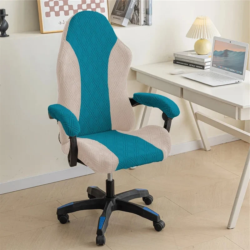 Housse de chaise de bureau extensible nouveau tissu renforcé anti griffes