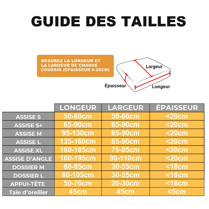 Housse de coussin de canapé renforcé velours côtelé