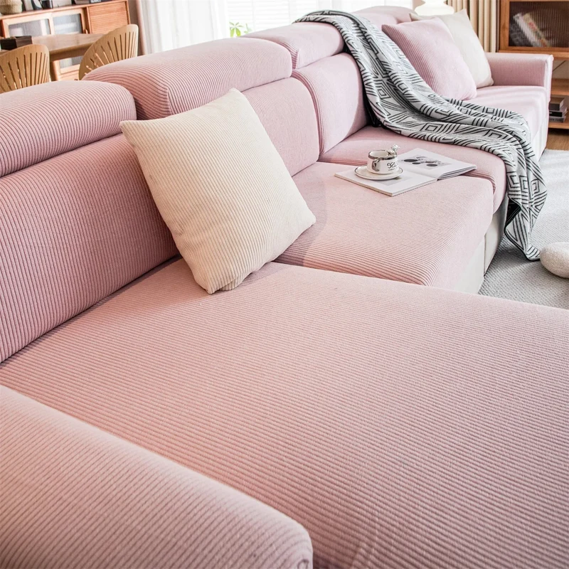 Housse de coussin de canapé renforcé velours côtelé