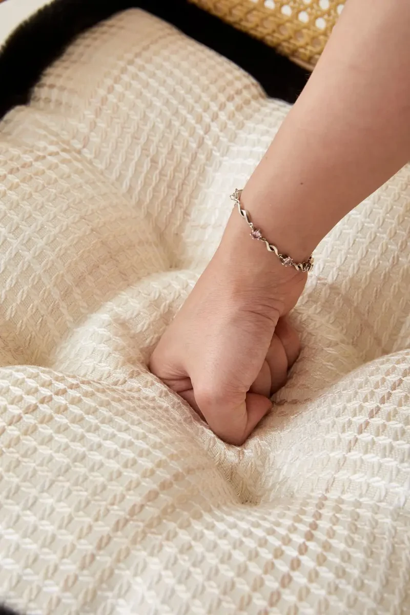 Galette de chaise carré rembourrée matelassée épaisse et élégante
