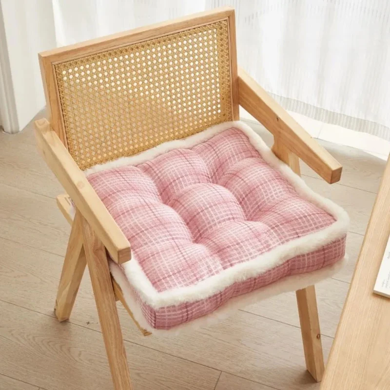 Galette de chaise carré rembourrée matelassée épaisse et élégante