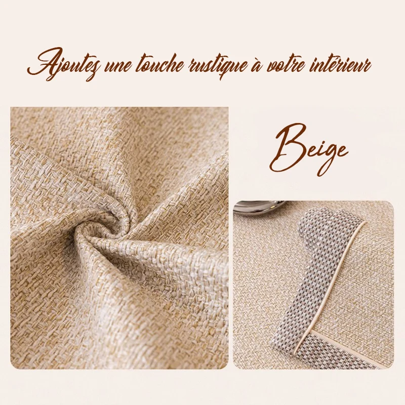 Housse de canapé antidérapante pur coton tressé twill denim anti griffures