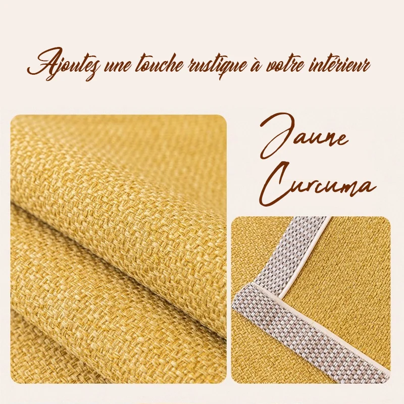 Housse de canapé antidérapante pur coton tressé twill denim anti griffures