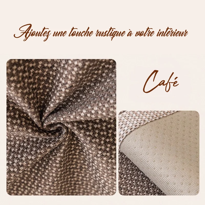 Housse de canapé antidérapante pur coton tressé twill denim anti griffures