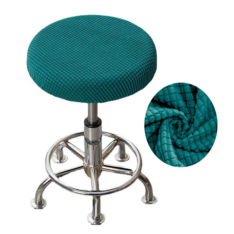 Housse de tabouret rond super extensible micro fibres