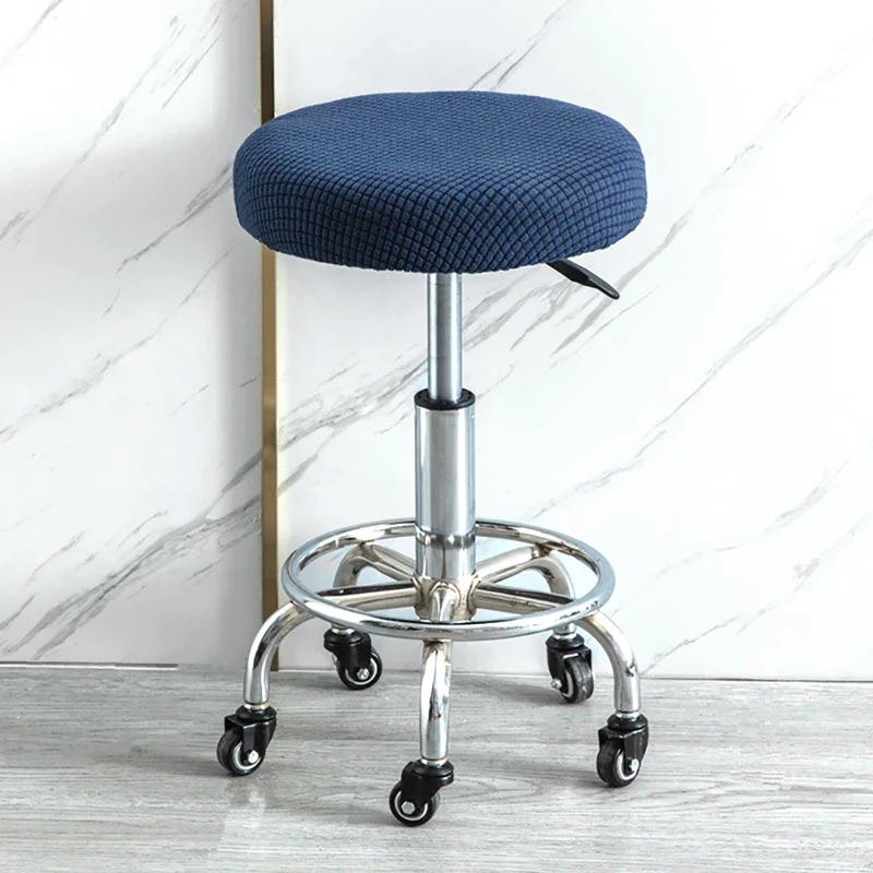 Housse de tabouret rond super extensible micro fibres