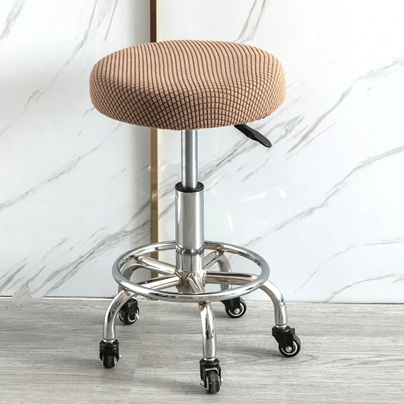 Housse de tabouret rond super extensible micro fibres