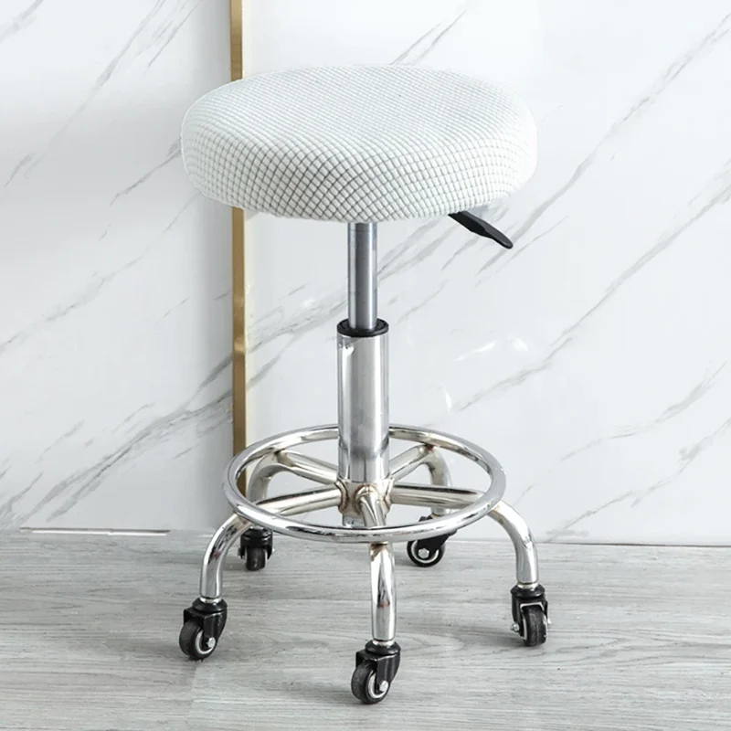 Housse de tabouret rond super extensible micro fibres