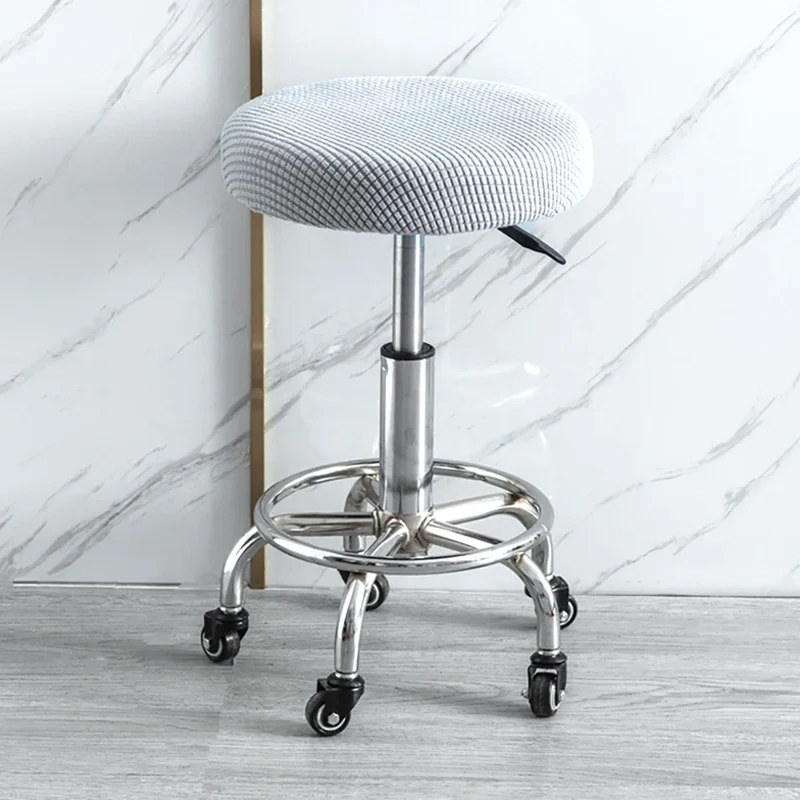 Housse de tabouret rond super extensible micro fibres