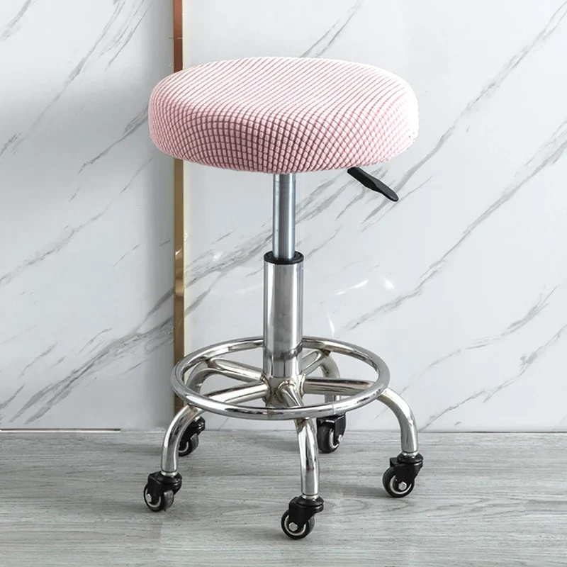 Housse de tabouret rond super extensible micro fibres