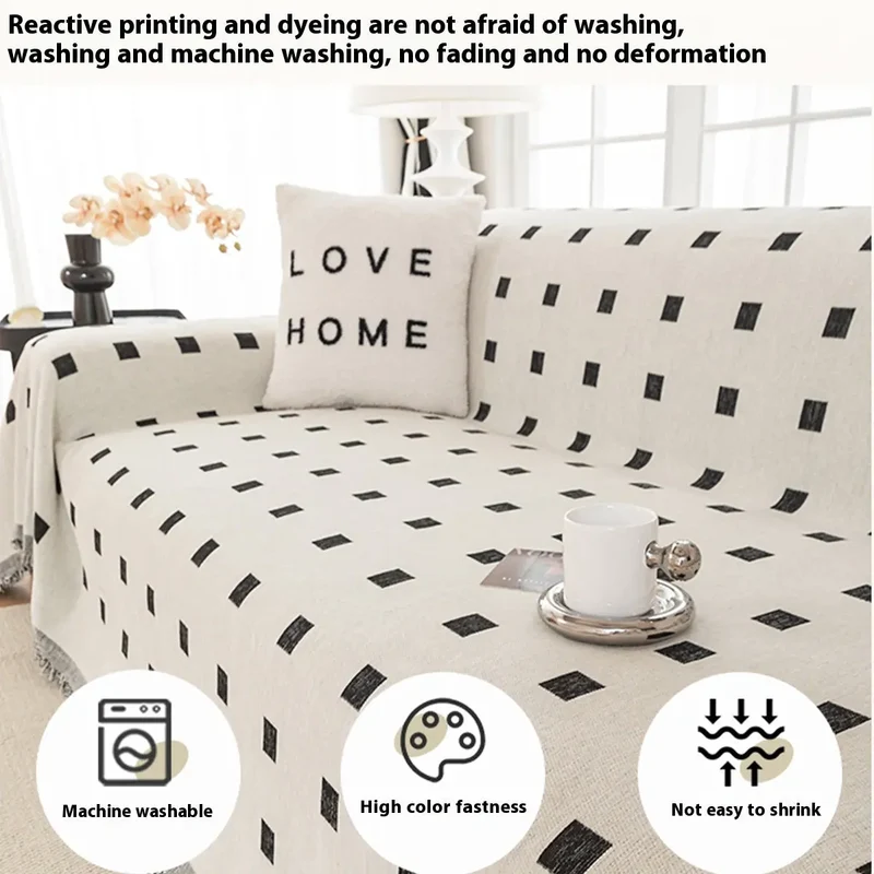 Plaid Canapé Chenille Moderne CHAVIO
