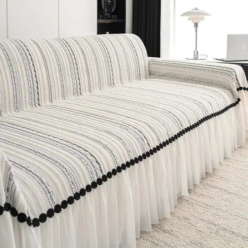Plaid Canapé Chenille Élégant TWICORA