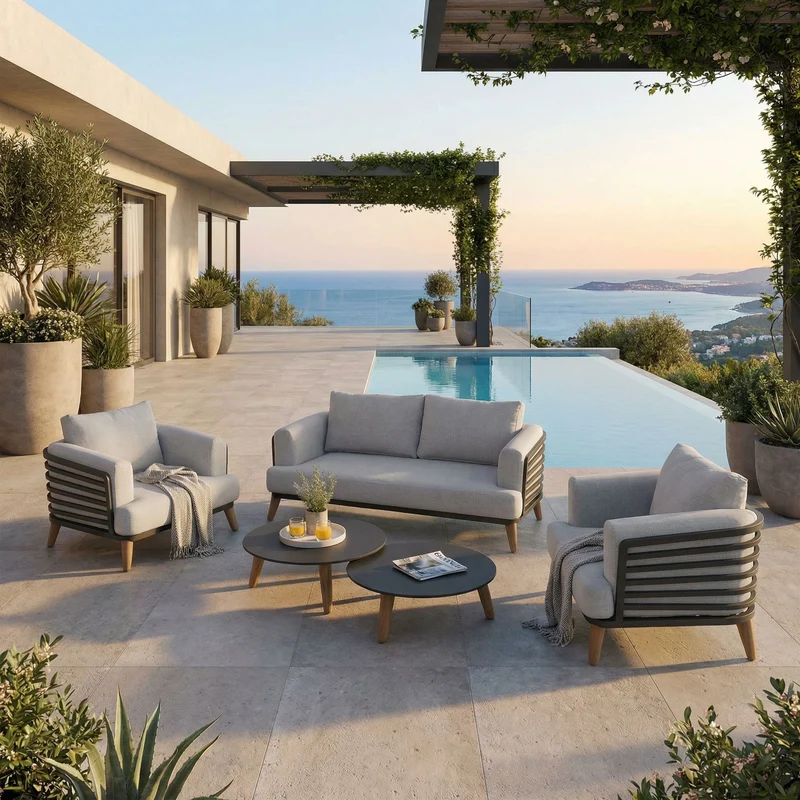Salon de jardin Monte Carlo - 4 places
